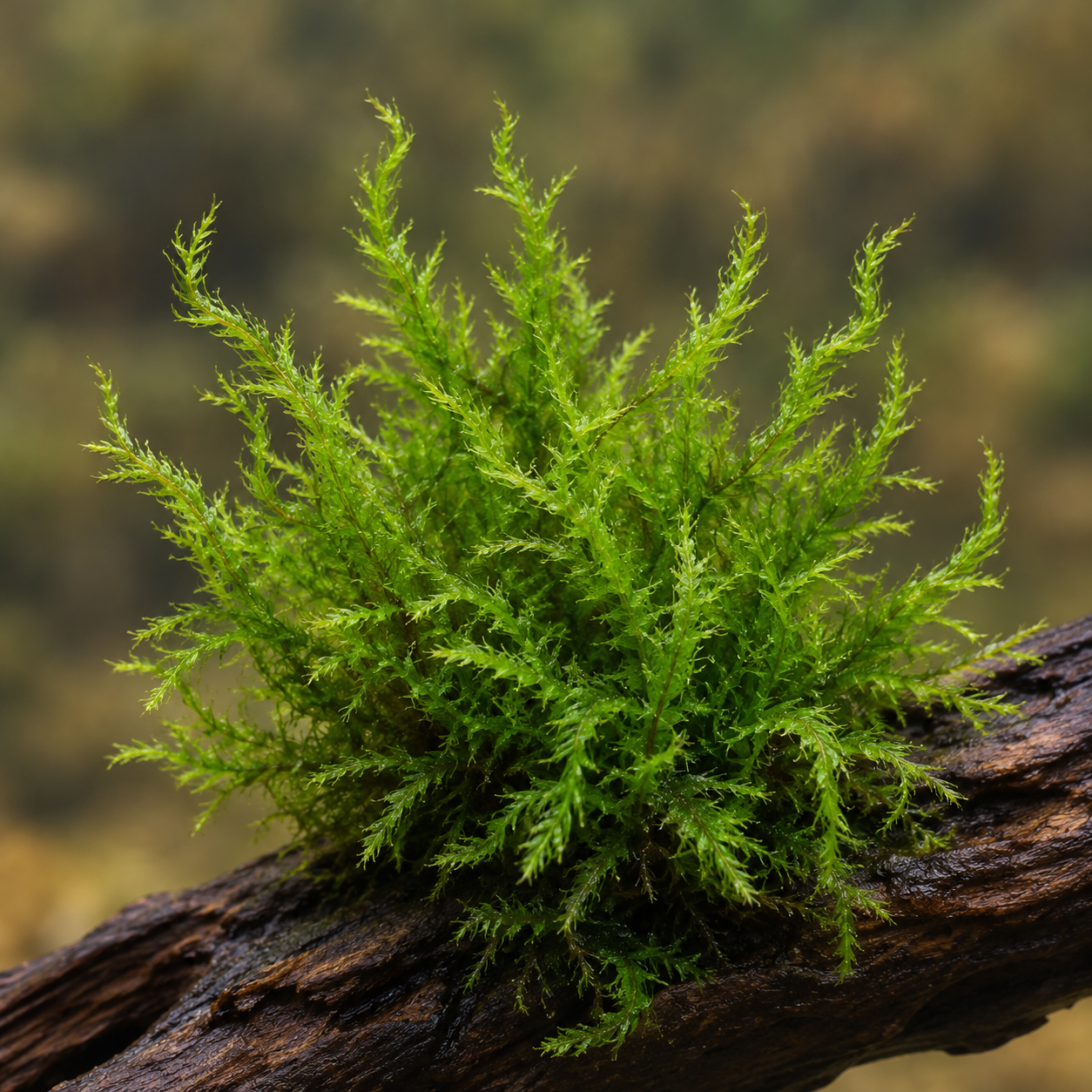 AI illustration intended to depict Flame moss; identity unverified