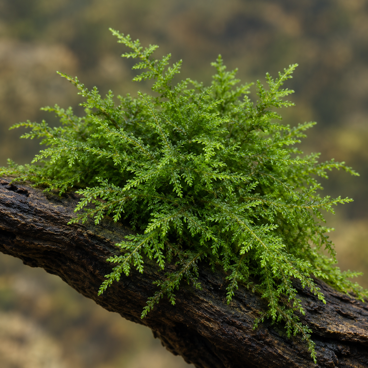 AI illustration intended to depict Christmas moss; identity unverified